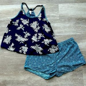 Flora Pajama Set (Tank and Shorts)